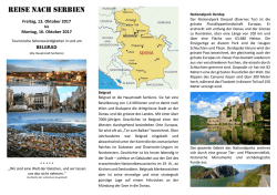 Reise nach Belgrad - Flyer - SR