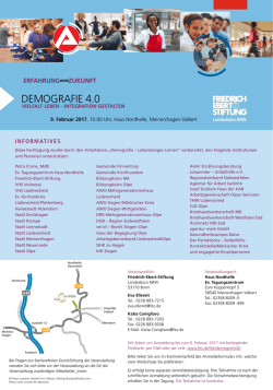 Programmflyer - Petra Crone MdB
