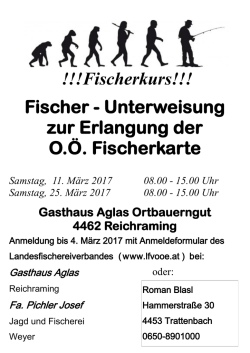 Info Fischerkurs Reichraming