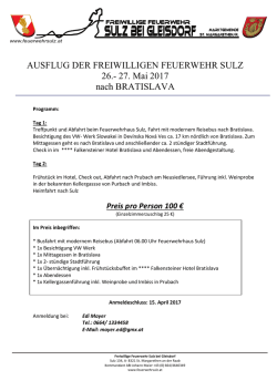 Feuerwehrausflug 2017 - Feuerwehr Sulz bei Gleisdorf