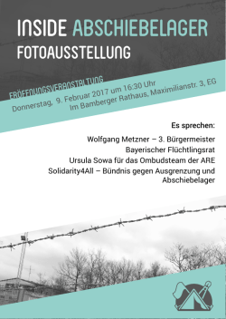 Inside Abschiebelager - Bayerischer Fl&uuml;chtlingsrat