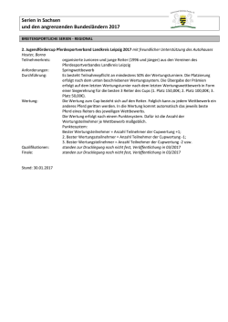 Dressur-Serien in Sachsen - Landesverband Pferdesport Sachsen