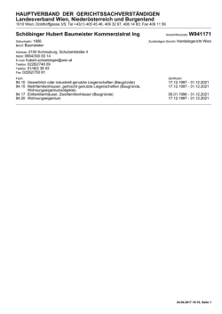 HAUPTVERBAND DER GERICHTSSACHVERST&Auml;NDIGEN