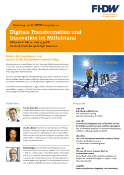 Digitale Transformation und Innovation im Mittelstand