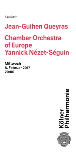 Jean-Guihen Queyras Chamber Orchestra of Europe Yannick Nézet