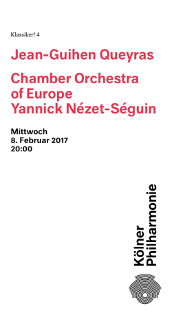 Jean-Guihen Queyras Chamber Orchestra of Europe Yannick N&eacute;zet