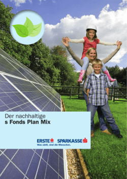Der nachhaltige s Fonds Plan Mix