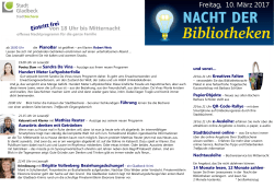 Unser Programm - Stadtbücherei Gladbeck