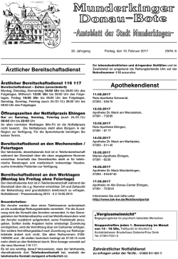 Donau-Bote - Stadt Munderkingen