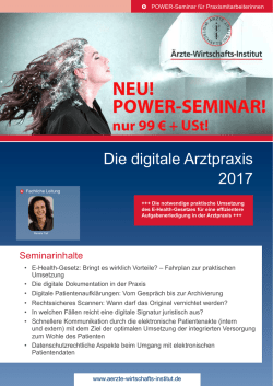 Die digitale Arztpraxis 2017 - cpg