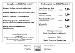 Wochenangebot - Metzgerei Hecht Lupburg