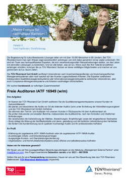 Freie Auditoren IATF 16949 (w/m)