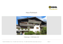 Haus Rohrbach - Hodel Immobilien