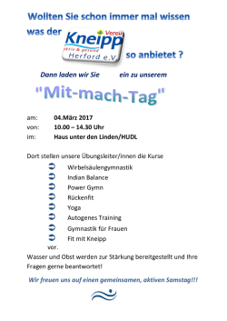 ein zu unserem - Kneipp
