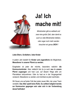 Ja! Ich mache mit! - minis