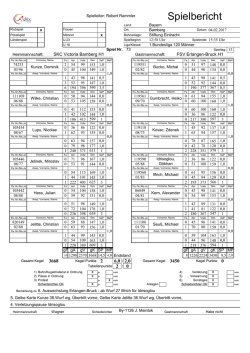 Spielbericht - SKC Victoria Bamberg