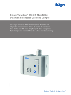 Dr&auml;ger VarioGard&reg; 3300 IR Messf&uuml;hler Detektion brennbarer Gase