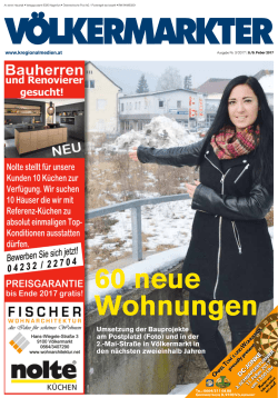 60 neue Wohnungen - Die Kärntner Regionalmedien
