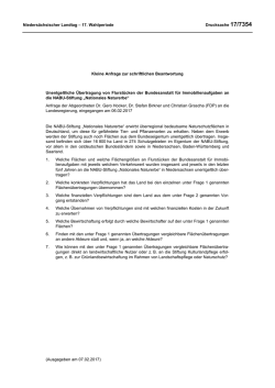 Drucksachen allgemein - Nieders&auml;chsischer Landtag