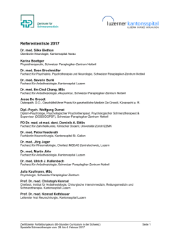Referentenliste 2017 - Zentrum für Schmerzmedizin