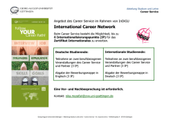 International Career Network - Georg-August