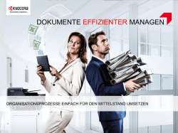 DOKUMENTE EFFIZIENTER MANAGEN