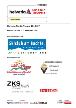 Helvetia Nordic Trophy 2016/17 Hinterzarten, 11 - Swiss-Ski
