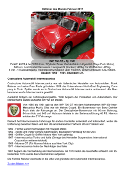Oldtimer des Monats Februar 2017 IMP 700 GT – Bj. 1961 Ps/kW: 40