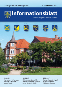 Informationsblatt - Samtgemeinde Lengerich