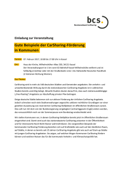 Gute Beispiele der CarSharing
