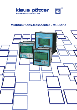 Multifunktions-Messcenter - MC
