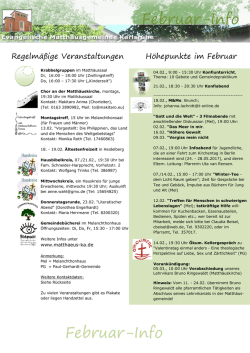 Februar Februar-Info Februar Februar-Info