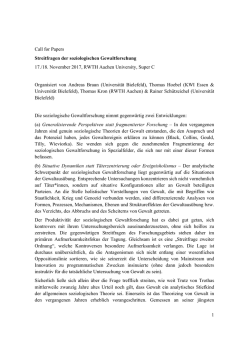 Zum Call for Papers
