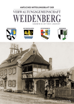 Ausgabe 02 / 2017 - Verwaltungsgemeinschaft Weidenberg