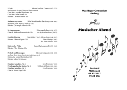 Link zum Programm - Max-Reger