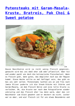 Putensteaks mit Garam-Masala-Kruste, Bratreis, Pak