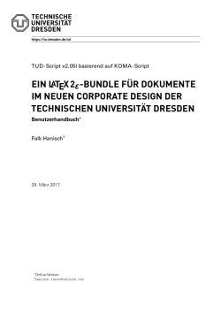 Ein LaTeX2e-Bundle f&uuml;r Dokumente im neuen