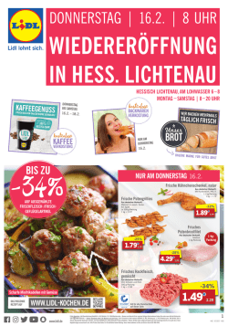 Wiedereröffnungsangebote