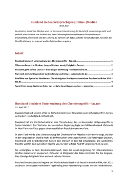 Russland in deutschsprachigen (Online