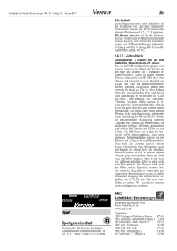 Vereine - Amtsblatt Leinfelden