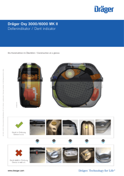 Dräger Oxy 3000/6000 MK II Dellenindikator / Dent indicator