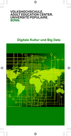 Digitale Kultur und Big Data