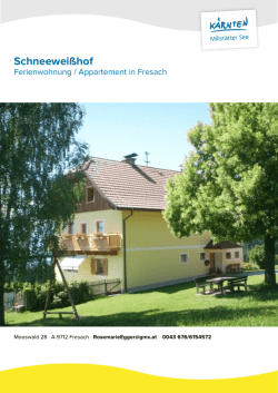 Schneeweißhof in Fresach