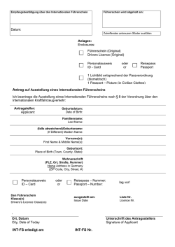 INT-FS erledigt am INT