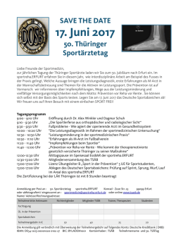 Informationbrosch&uuml;re Sport&auml;rztetag