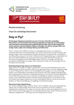 Stay or Fly? - Schweizerische Evangelische Allianz