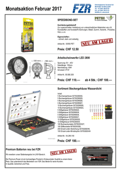 Monatsaktion Februar 2017