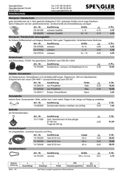 Arbeitsschutz - SpenglerDirect