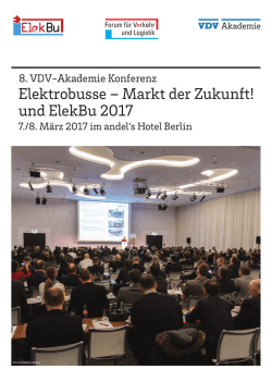 Elektrobusse - VDV