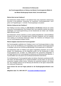 Informationen f&uuml;r Betreuende des